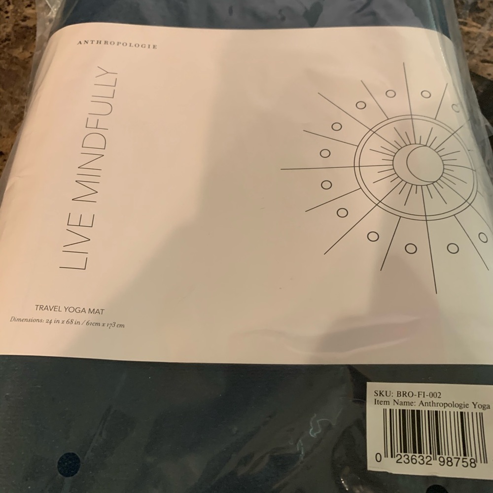 Anthropologie travel yoga mat.